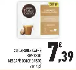 Conad Superstore 30 capsule caffè espresso nescafè dolce gusto offerta