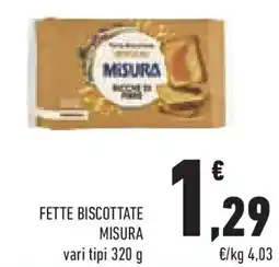 Conad Superstore Fette biscottate MISURA offerta