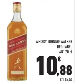 Conad Superstore Whisky johnnie walker red label 40° offerta