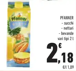 Conad Superstore PFANNER - succhi - nettari -bevande offerta