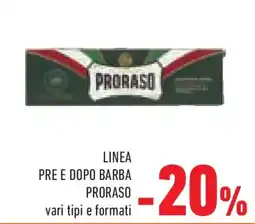 Conad Superstore Linea pre e dopo barba PRORASO offerta