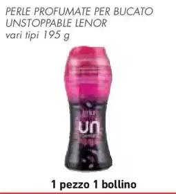 Conad Superstore Perle profumate per bucato unstoppable LENOR offerta