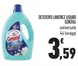 Conad Superstore Detersivo lavatrice liquido GENERAL offerta