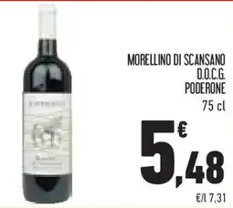 Conad Superstore Morellino di scansano d.o.c.g. poderone offerta