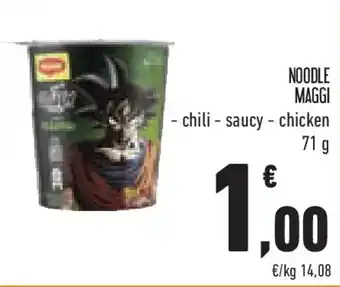 Conad Superstore NOODLE MAGGI -chili- saucy - chicken offerta