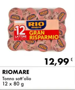 Iper Tosano RIOMARE Tonno sott'olio offerta