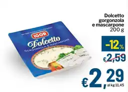 Qui Discount Dolcetto gorgonzola e mascarpone offerta