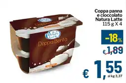 Qui Discount Coppa panna e cioccolato Natura Latte offerta