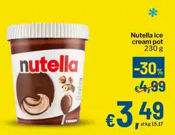 Qui Discount Nutella ice cream pot offerta