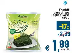 Qui Discount Friarielli cime di rapa Foglia a Foglia offerta