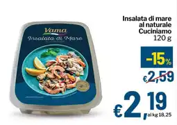 Qui Discount Insalata di mare al naturale Cuciniamo offerta