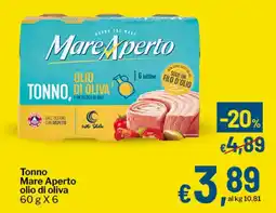 Qui Discount Tonno Mare Aperto olio di oliva offerta