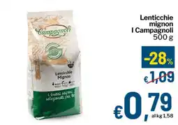 Qui Discount Lenticchie mignon I Campagnoli offerta