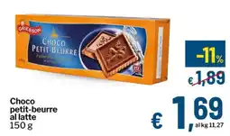 Qui Discount Choco petit-beurre al latte offerta
