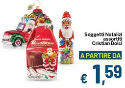 Qui Discount Soggetti Natalizi assortiti Cristian Dolci offerta