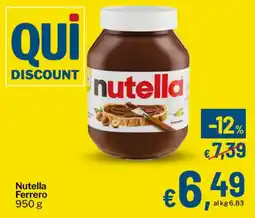 Qui Discount Nutella Ferrero offerta