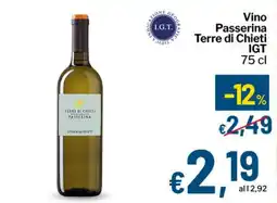 Qui Discount Vino Passerina Terre di Chieti IGT offerta