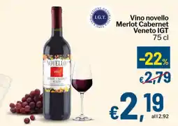 Qui Discount Vino novello Merlot Cabernet Veneto IGT offerta