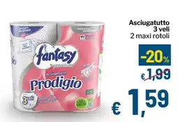 Qui Discount Asciugatutto 3 veli 2 maxi rotoli offerta