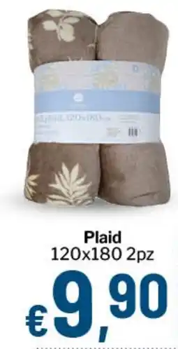 Qui Discount Plaid 120x180 2pz offerta