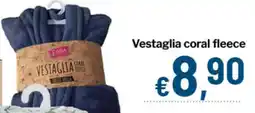 Qui Discount Vestaglia coral fleece offerta