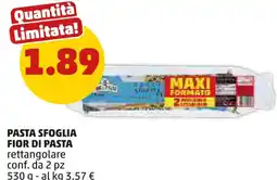 PENNY Pasta sfoglia FIOR DI PASTA rettangolare conf. da 2 pz offerta