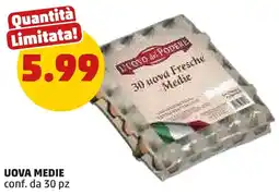 PENNY Uova medie conf. da 30 pz offerta