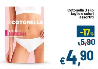 Qui Discount Cotonella 3 slip offerta