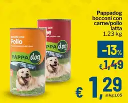 Qui Discount Pappadog bocconi con carne/pollo latta offerta