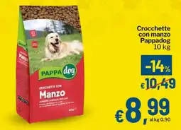 Qui Discount Crocchette con manzo Pappadog offerta