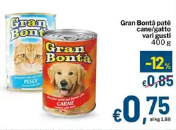 Qui Discount Gran Bontà patè cane/gatto offerta