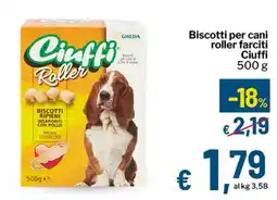 Qui Discount Biscotti per cani roller farciti Ciuffi offerta