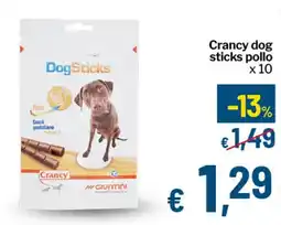 Qui Discount Crancy dog sticks pollo offerta