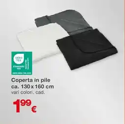 KiK Coperta in pile ca. 130 x 160 cm offerta