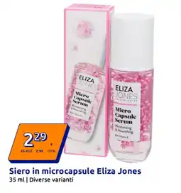 Action Siero in microcapsule Eliza Jones offerta