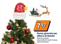 Action Punta girevole per albero di Natale offerta