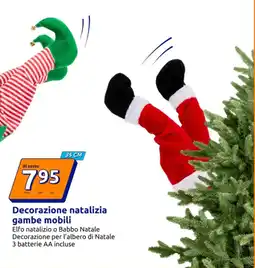 Action Decorazione natalizia gambe mobili offerta