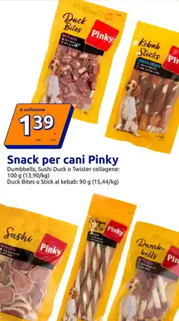 Action Snack per cani Pinky offerta