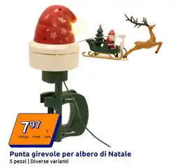 Action Punta girevole per albero di Natale offerta