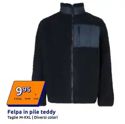 Action Felpa in pile teddy offerta