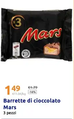 Action Barrette di cioccolato Mars offerta