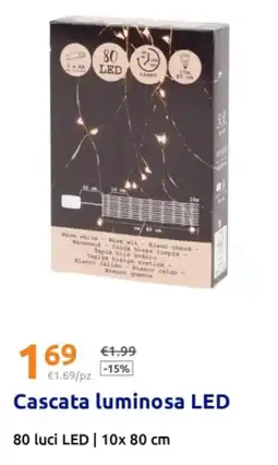 Action Cascata luminosa LED offerta