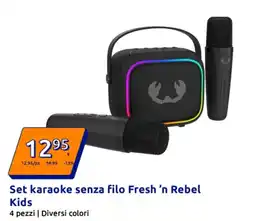 Action Set karaoke senza filo Fresh 'n Rebel Kids offerta