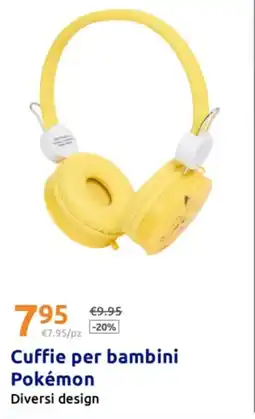 Action Cuffie per bambini Pokémon offerta