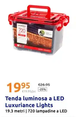 Action Tenda luminosa a LED Luxuriance Lights offerta