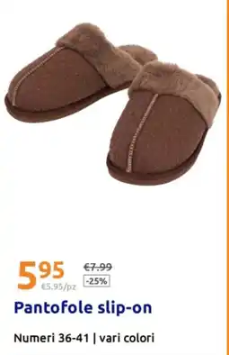 Action Pantofole slip-on offerta