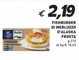 Coal Fishburger di merluzzo d'alaska FROSTA offerta