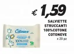 Coal Salviette struccanti 100% cotone COTONEVE offerta