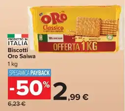 Carrefour Market Biscotti Oro Saiwa offerta