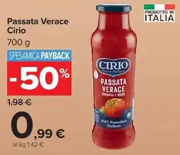 Carrefour Market Passata Verace Cirio offerta